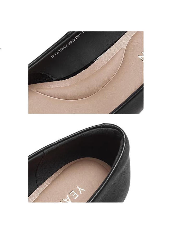 YEARCON Women'S Fine-Heeled Commuter Work Shoes Shallow-Mouth Fashion High-Heeled Single Shoes Women 26901W Black 35 - Image 3
