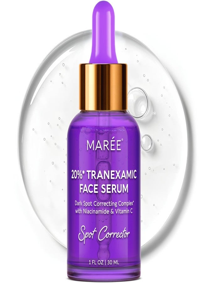 MAREE 20% Tranexamic Acid Serum Complex with Niacinamide & Vitamin C – Serum for Face & Body Dark Spot Corrector – Age Spots Hyperpigmentation Care Remover – Brightening Acido Tranexamico para Manchas - Image 1