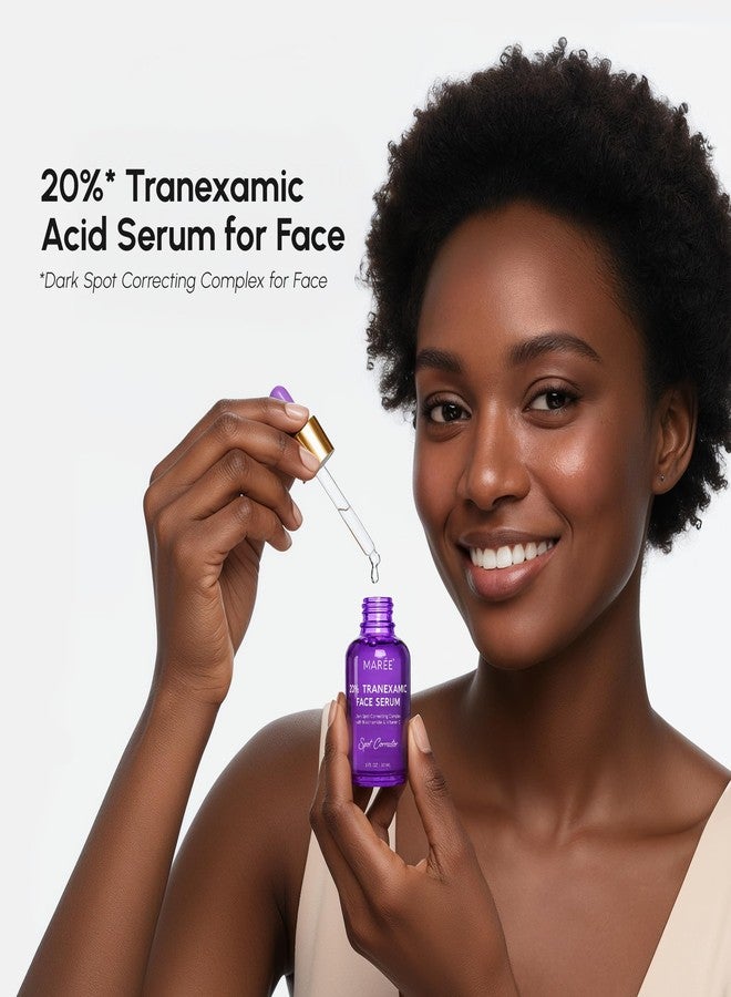 MAREE 20% Tranexamic Acid Serum Complex with Niacinamide & Vitamin C – Serum for Face & Body Dark Spot Corrector – Age Spots Hyperpigmentation Care Remover – Brightening Acido Tranexamico para Manchas - Image 2
