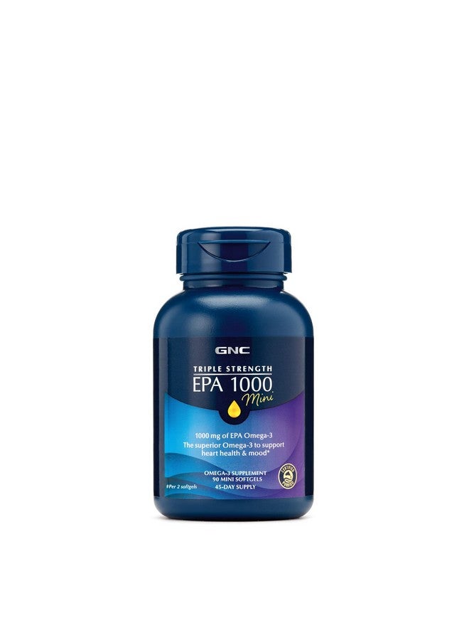 GNC Triple Strength Epa 1000Mg Mini 90 Mini Softgels For Join Skin Eye And Heart Health - Image 1