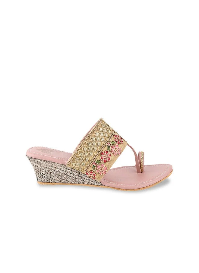 Shoetopia Shoetopia Girls Ethnic Embellished Wedges