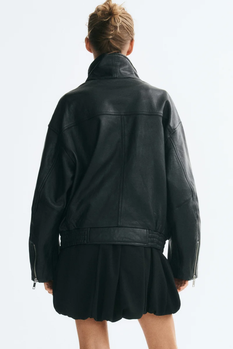 H&M  Oversized leather jacket for Women | Best Price UAE