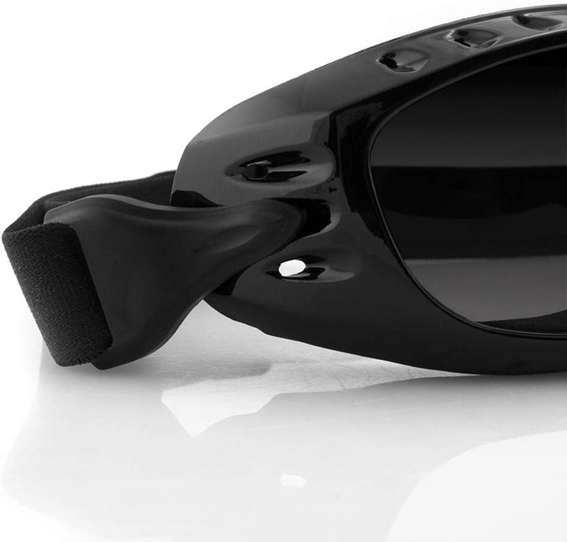 Bobster Night Hawk Goggles with Gloss Black Frame and Smoked Photochromic Lens - Image 4