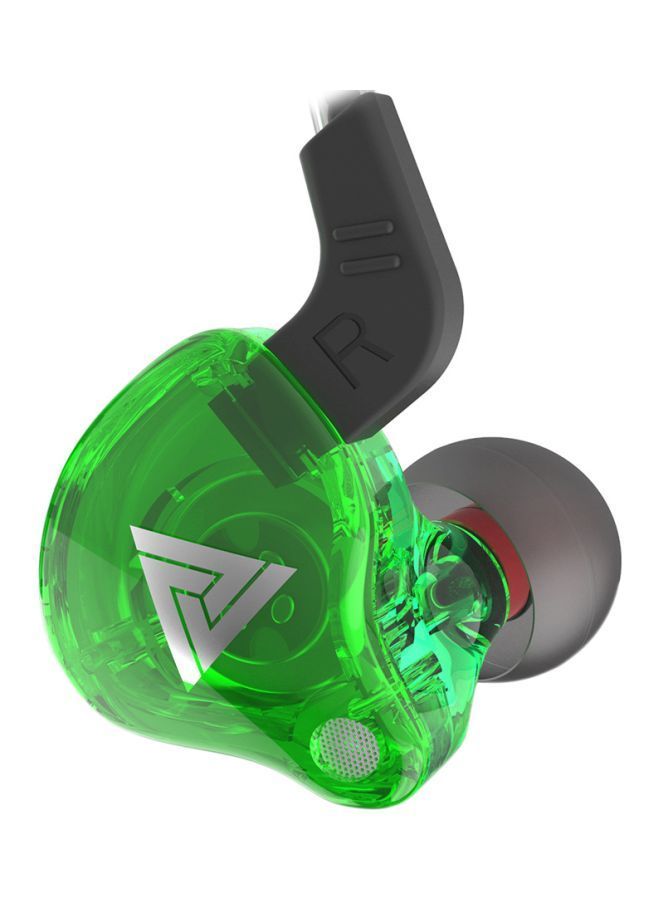 NIBEMINENT AK6 Wired In-Ear Earphones With Mic Green/Black - Image 1