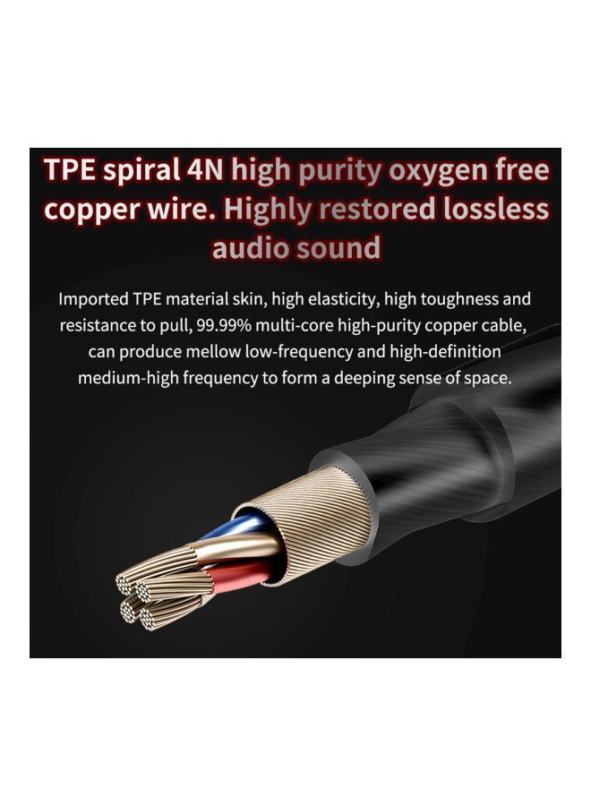 NIBEMINENT AK6 Wired In-Ear Earphones With Mic Green/Black - Image 3