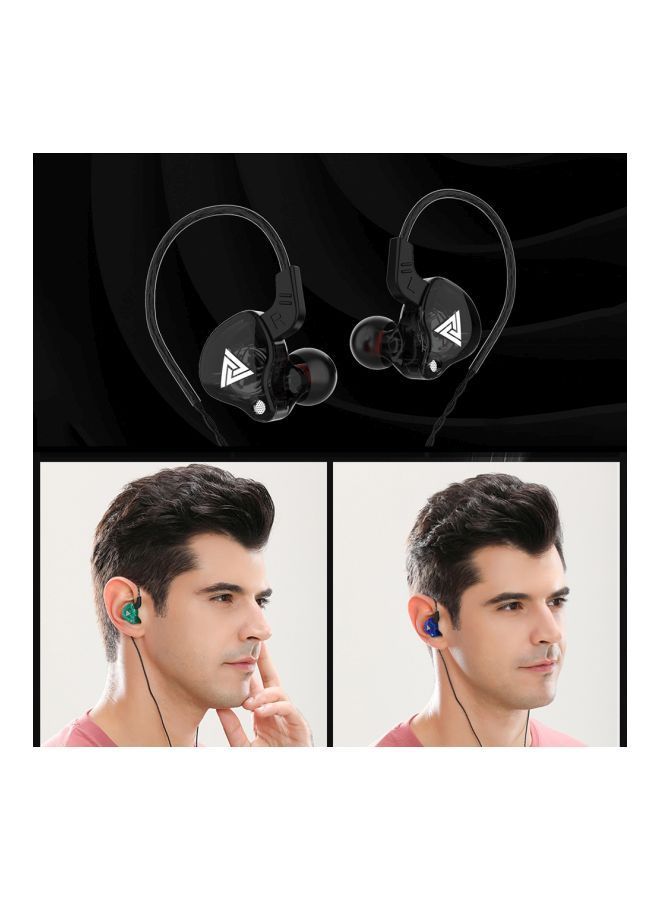 NIBEMINENT AK6 Wired In-Ear Earphones With Mic Green/Black - Image 2