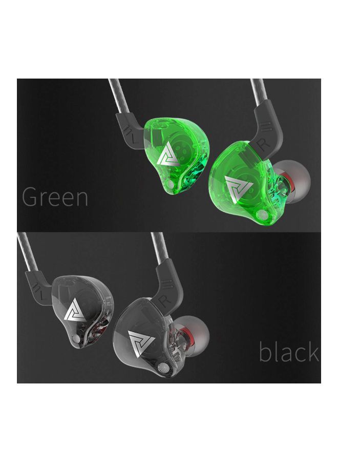 NIBEMINENT AK6 Wired In-Ear Earphones With Mic Green/Black - Image 4