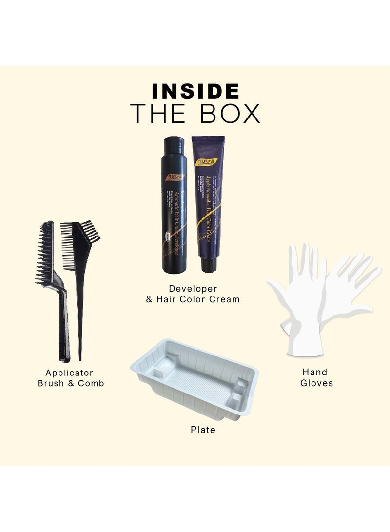 AUROMA لون شعر أوروما خالي من الأمونيا S01 أسود طبيعي - Image 3