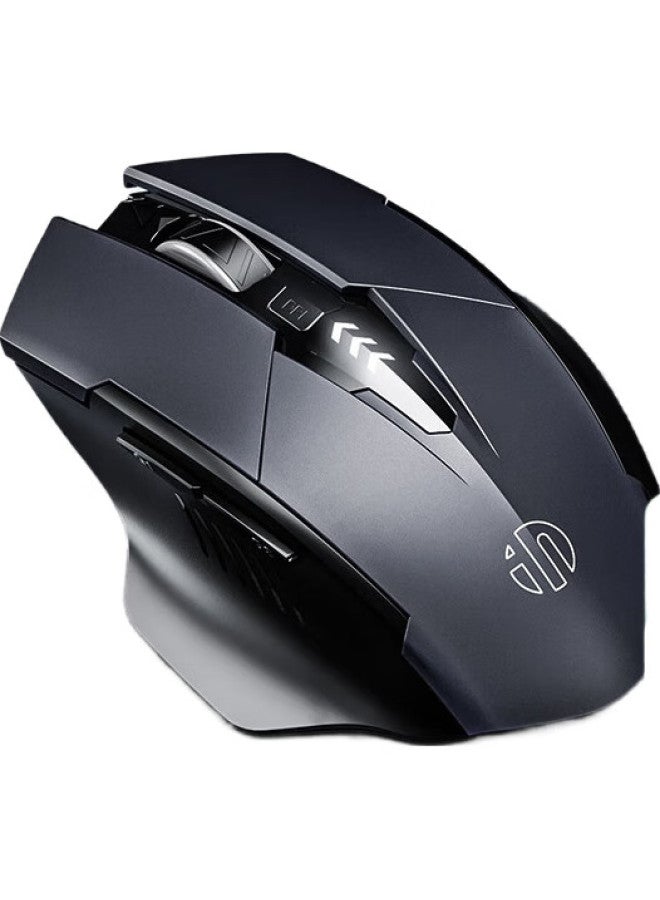 inphic ماوس لاسلكي قابل لإعادة الشحن من الجيل الثاني Pm6، هادئ، مريح، مع عرض مستوى البطارية، متوافق مع أجهزة الكمبيوتر المكتبية والمحمولة، 2.4G عالمي، محمول، رمادي - Image 2