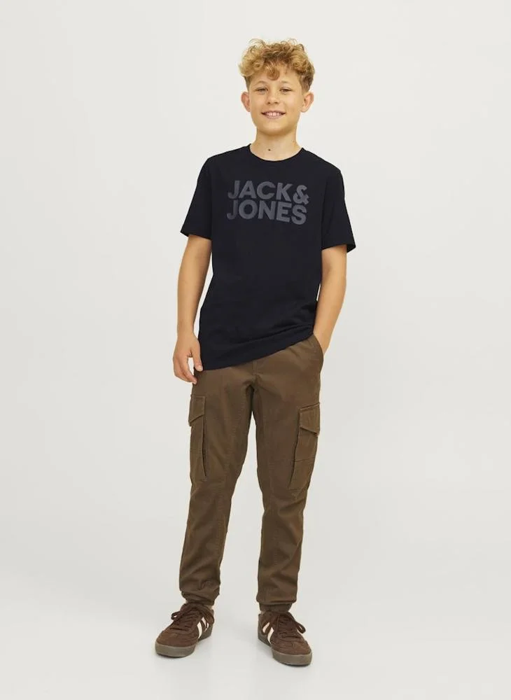 Jack & Jones Junior Youth Logo Crew Neck T-Shirt