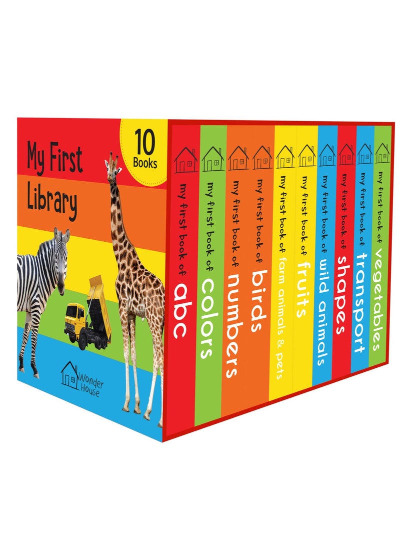 My First Library  Boxset of 10 Board Books for Kids