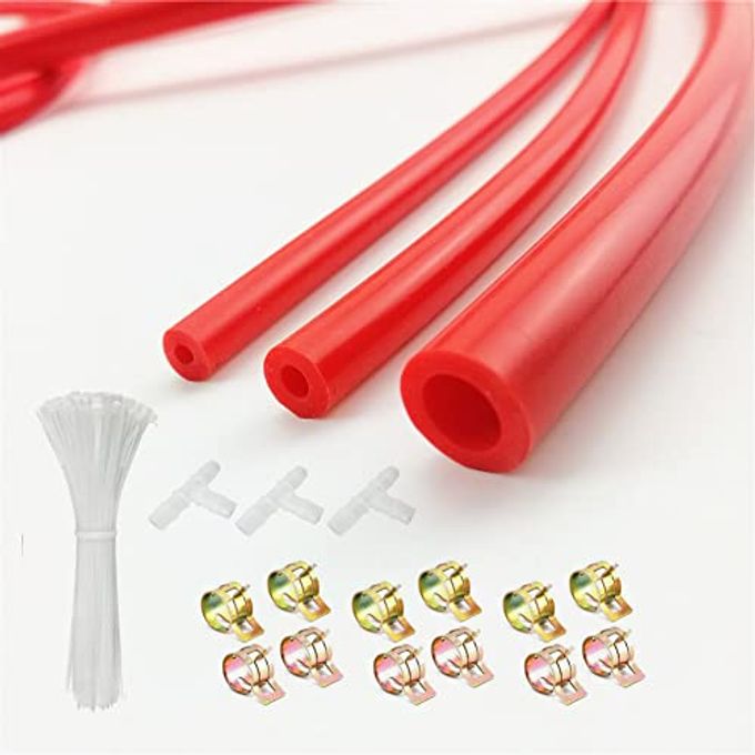 AotoKoop Silicone Vacuum Hose Engine Dress Up Kit, compatible with BMW, Mini, Ford, Suzuki, etc DIY Vacuum Hose KIT, Red - Image 4