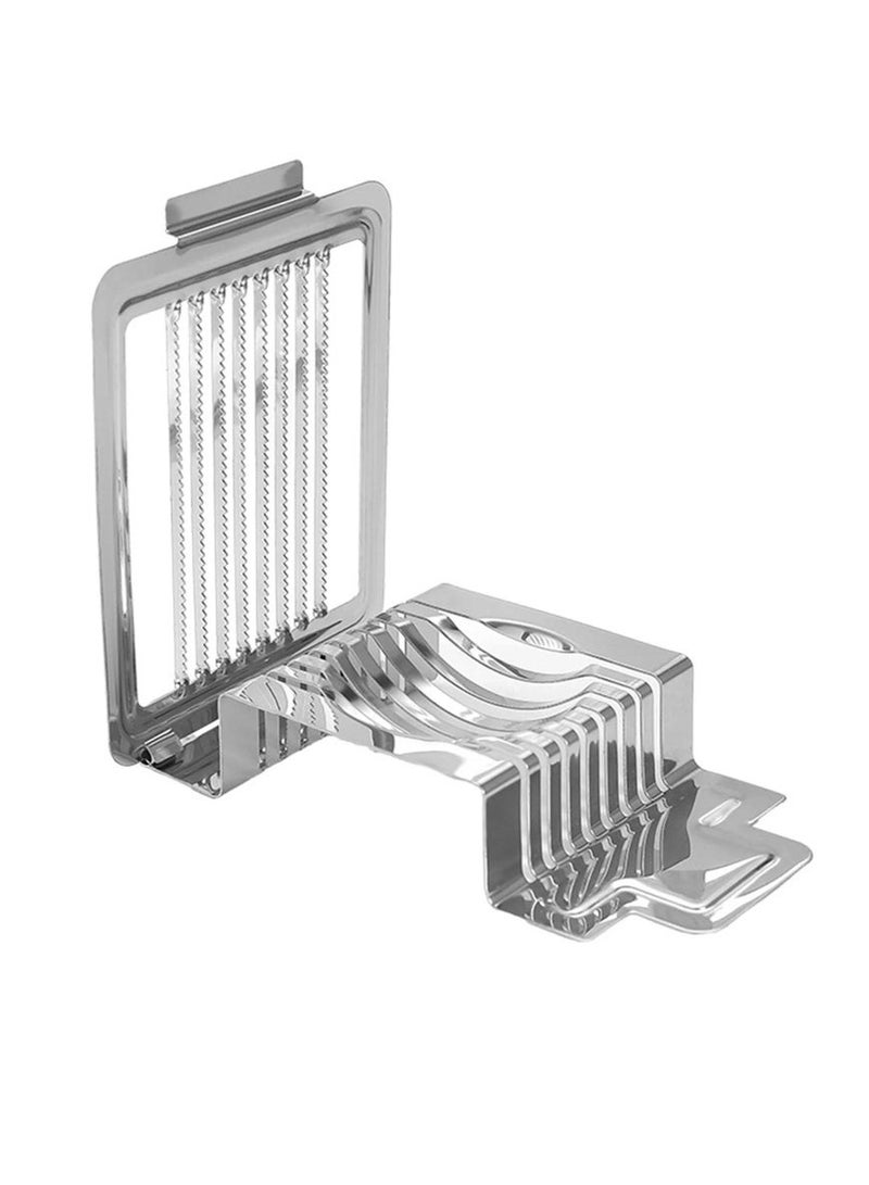 بيسبل قطاعة وقاطعة بيض بيسبيل ٢ في ١ من الفولاذ المقاوم للصدأ | قطاعة متينة متعددة الاستخدامات للبيض المسلوق والفطر والكيوي | خاصية التقطيع والتقطيع | خالية من مادة BPA - BB3352 - Image 4