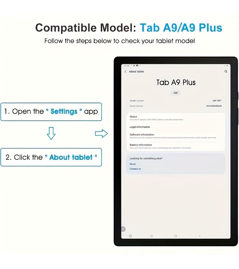 2 عبوات حماية شاشة من الزجاج المقوى لجهاز Galaxy Tab A9 Plus مقاس 8.7 و11 بوصة عالية الدقة - Image 4