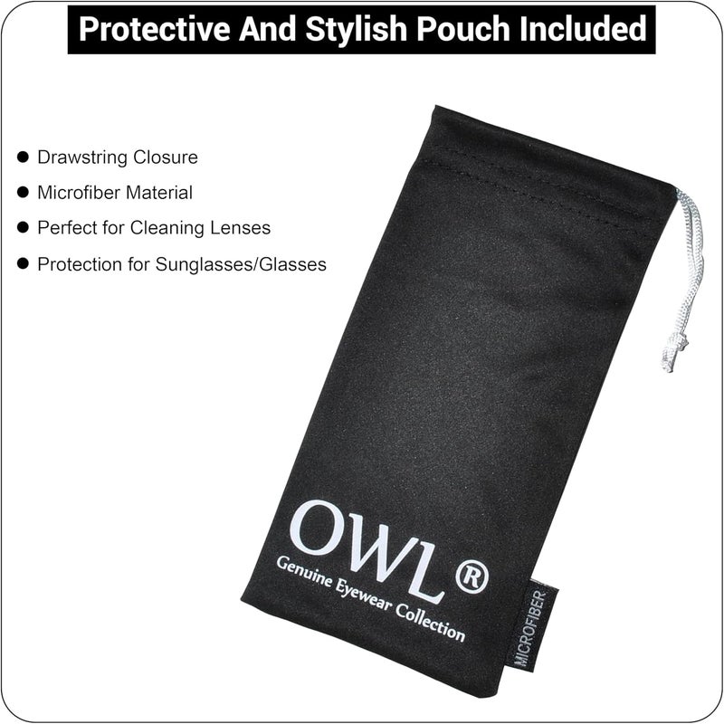 OWL Kids Clear Lens Colored Glasses Protect Child's Eyes from UVB UVA - Image 3