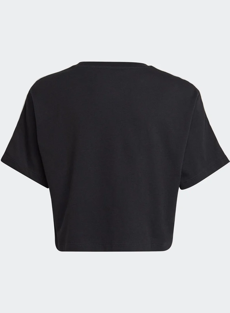 adidas Originals Kids Animal Print Cropped T-Shirt