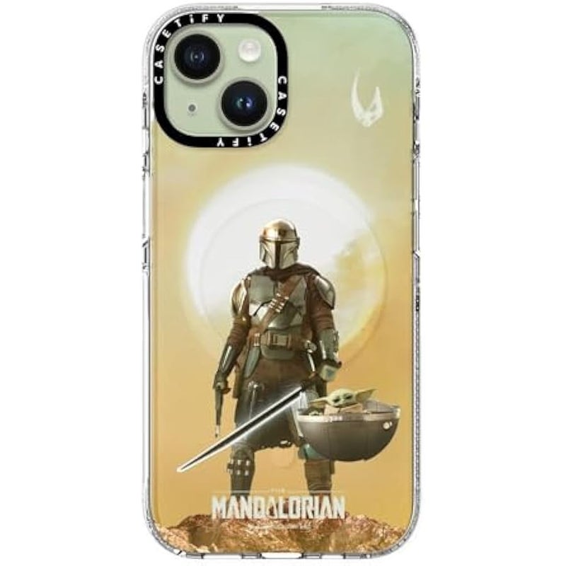 Casetify Clear iPhone 15 Case 【Mandalorian Co-Lab/Not Yellowing / 6.6ft Drop Protection/Compatible with Magsafe】 - A Clan of Two - Clear - Image 3