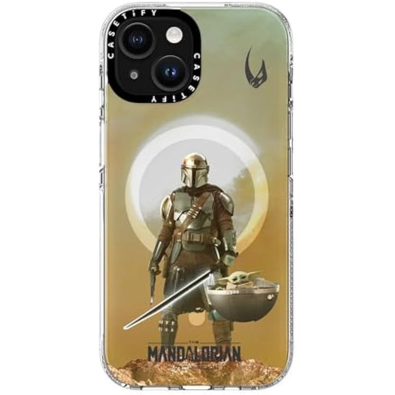 Casetify Clear iPhone 15 Case 【Mandalorian Co-Lab/Not Yellowing / 6.6ft Drop Protection/Compatible with Magsafe】 - A Clan of Two - Clear - Image 5