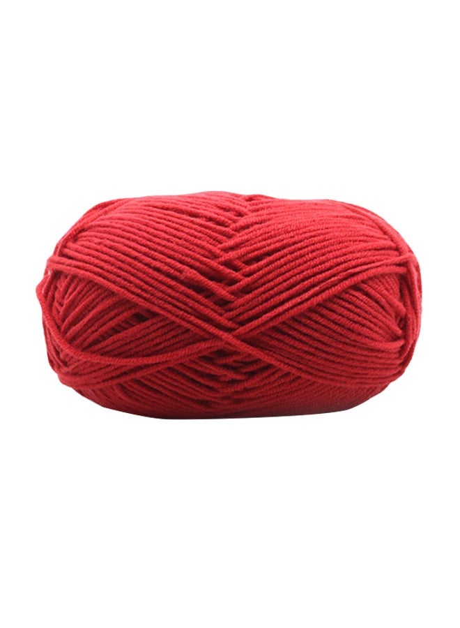 NIBEMINENT Crochet And Knitting Wool Yarn Red 15centimeter