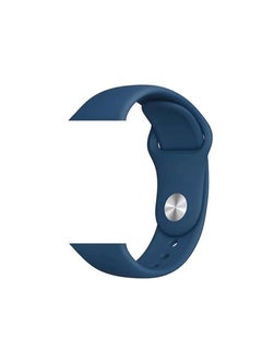 Generic Apple Watch Band , Silicone Apple Watch Strap for Apple Watch Series 7 / 6 / SE / 5 / 41 / 40 / 38 mm Ocean Blue  - Image 2