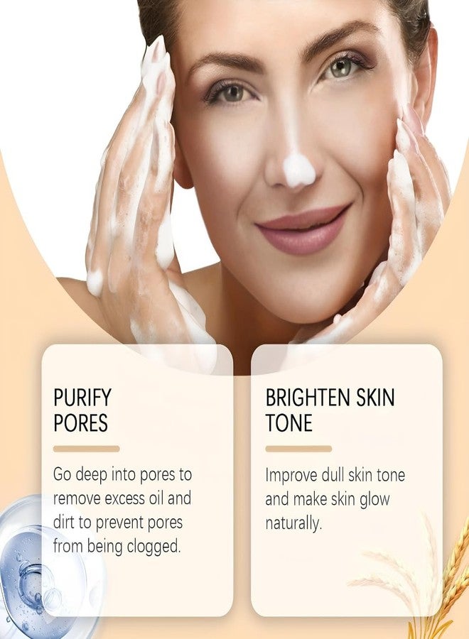 Smartdrops Rice Face Wash Cleanser for Daily Use | Gentle Facial Cleanser with Rice Extract | Mild Foaming Face Wash for Men & Women | Suitable for All Skin Types- 100ml (Pack 1) - Image 4