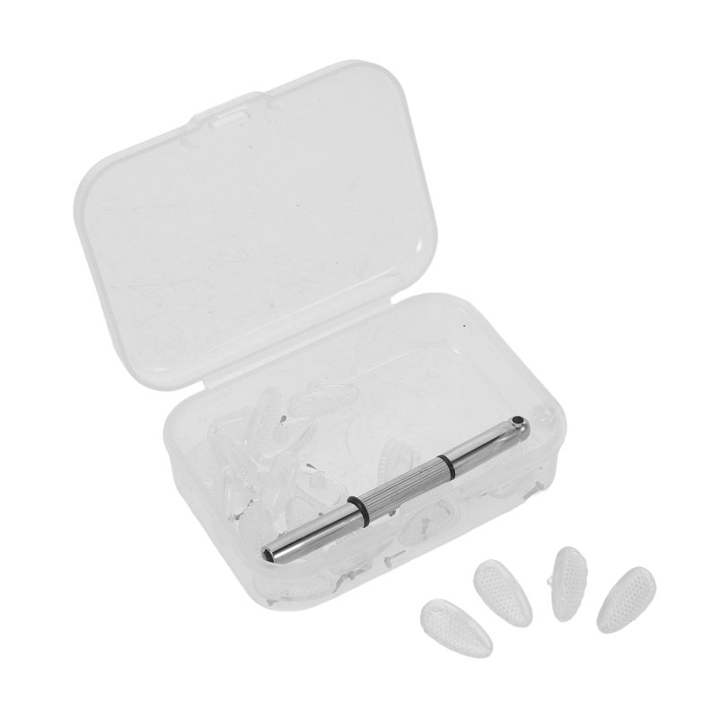 20Pcs Eyeglass Nose Pads Repair Kit Includes Screws and Tools for Universal Frame Replacement - Image 1