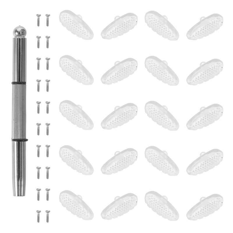 20Pcs Eyeglass Nose Pads Repair Kit Includes Screws and Tools for Universal Frame Replacement - Image 5
