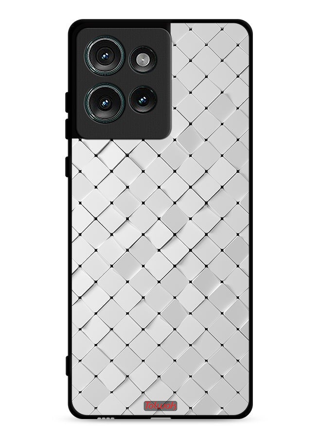 Tolwak Motorola Edge 50 Protective Case Cover Tiles Texture - Image 1