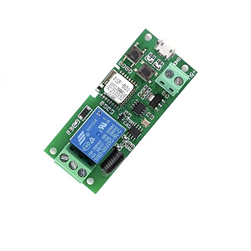 MHCOZY WiFi Wireless Smart Switch Relay Module for Smart Home 5V 5V/12V，Ba Applied to Access Control, Turn on PC, Garage Door (5v) - Image 1