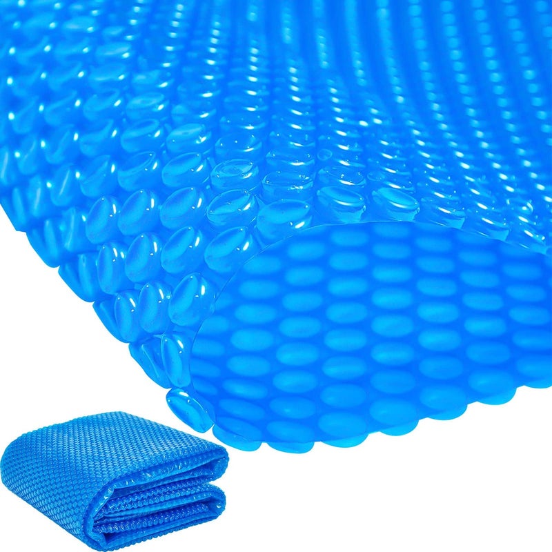 Frienda 6 x 6 ft Blue Solar Pool Cover 16 Mil Solar Blanket for Above Ground Inground Pools Heavy Duty Floating Bubble Pool Hot Tub Spa Covers for Swimming Pools