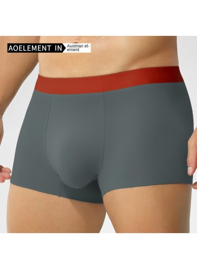 Austrian Element Men's Underwear, Men's 120-count Ice Silk Double-sided Seamless Boxer Briefs, Comfortable Boxer Briefs, Boys' Shorts And Underwear - Image 3