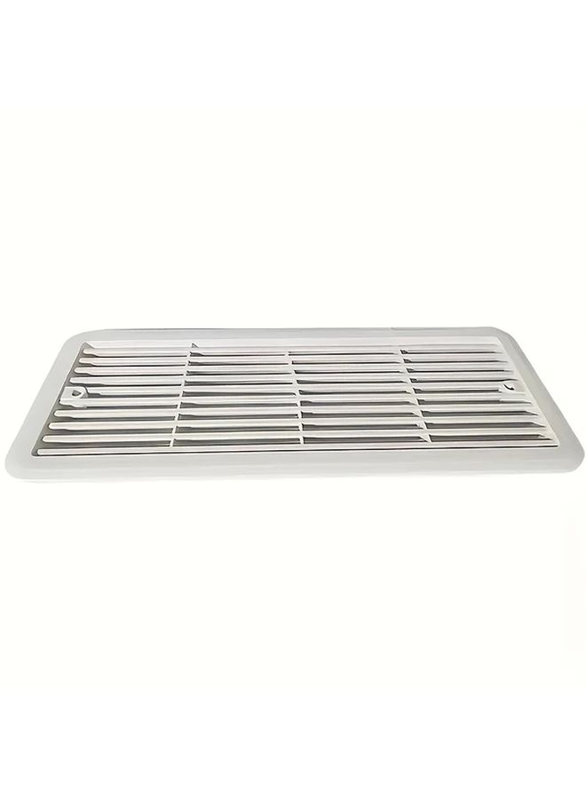 Thetford Refrigerator Ventilation Grille Cover White 483mm X 186mm RV Replacement Part Vertical Ridge Enhanced Airflow Compatible Caravan RV Refrigerators Cover Only Vehicle Cooling Efficiency Smooth Appearance - Image 2