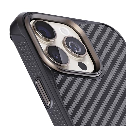 REBEL Case for iPhone 15 Pro Max [Gen-5 Aramid Fiber] Strong MagSafe Compatible, Grippy Sides, Shockproof Corners, Metal Lens + Buttons, Upgraded Protective Design, 6.7 Inch Phone 2023 (Black) - Image 2