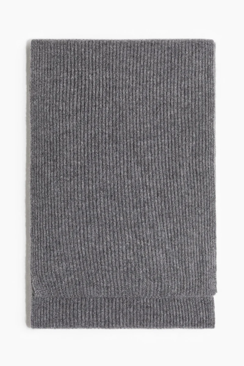 H&M Ribbed cashmere scarf