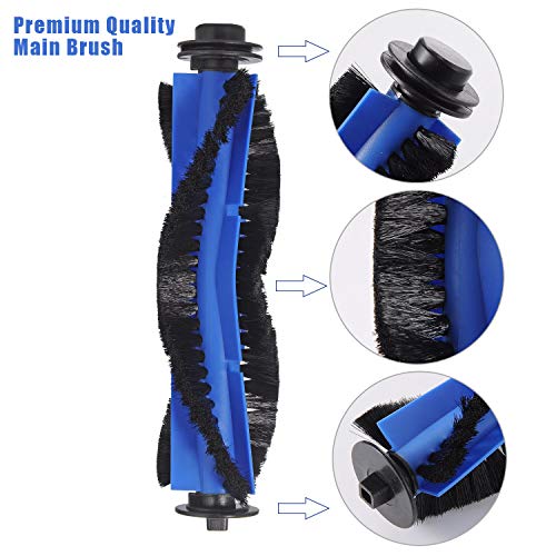 LesinaVac Replacement Part for Eufy RoboVac 11S Max RoboVac 15C Max RoboVac 30C Max RoboVac G30 Edge G10 Hybrid Robot Vacuum Cleaner Accessories Kit, Including 1 Main brush, 8 Side brushes, 4 Filters - Image 4