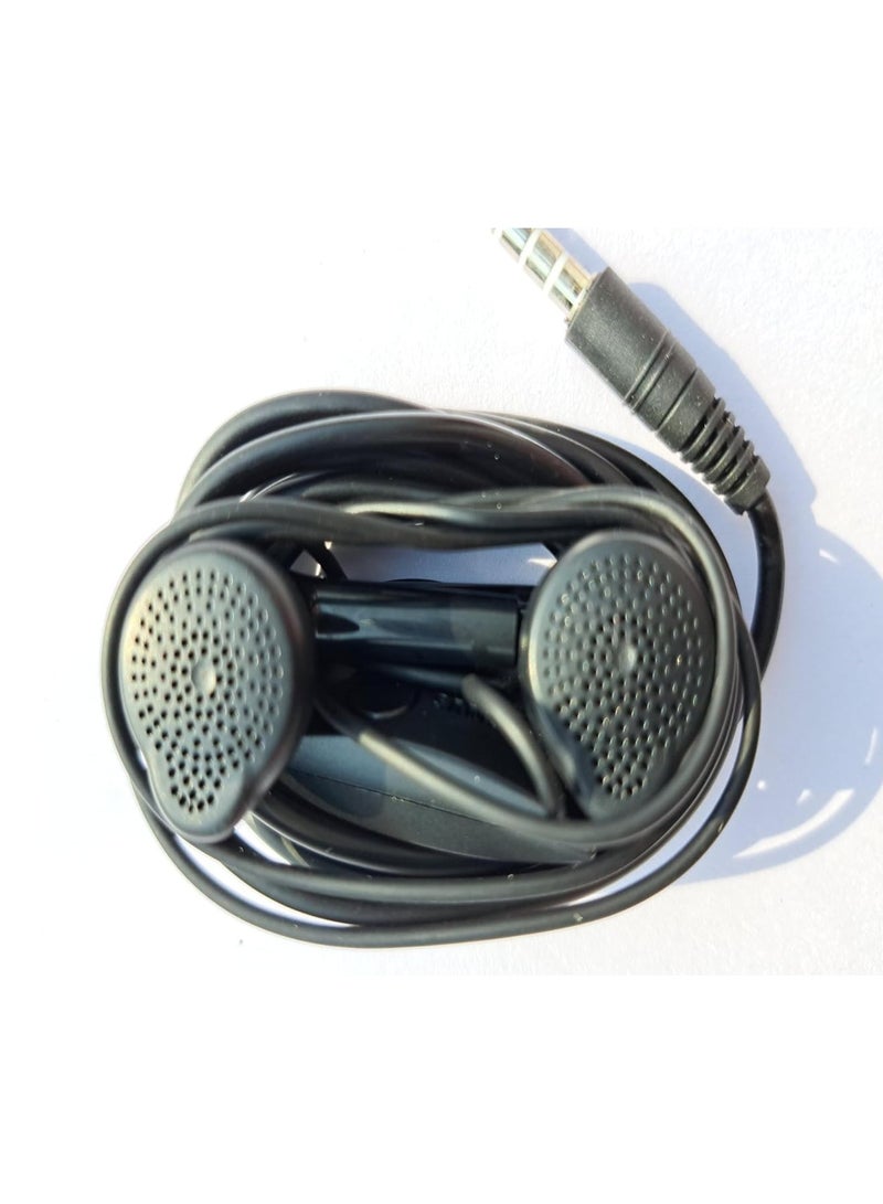 Acnor Universal 3.5mm Wired Earphones with Mic – In-Ear Stereo Sound for Mobile Phones, Tablets & Laptops – Black - Image 1