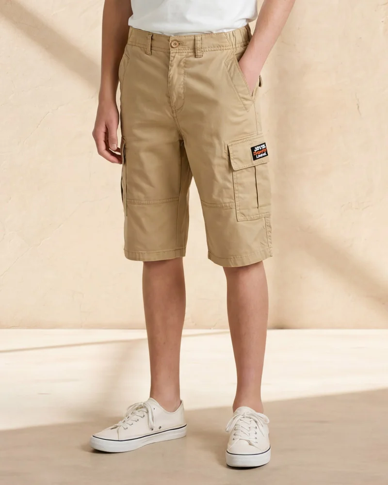 Redtag Senior Boys Brown Shorts