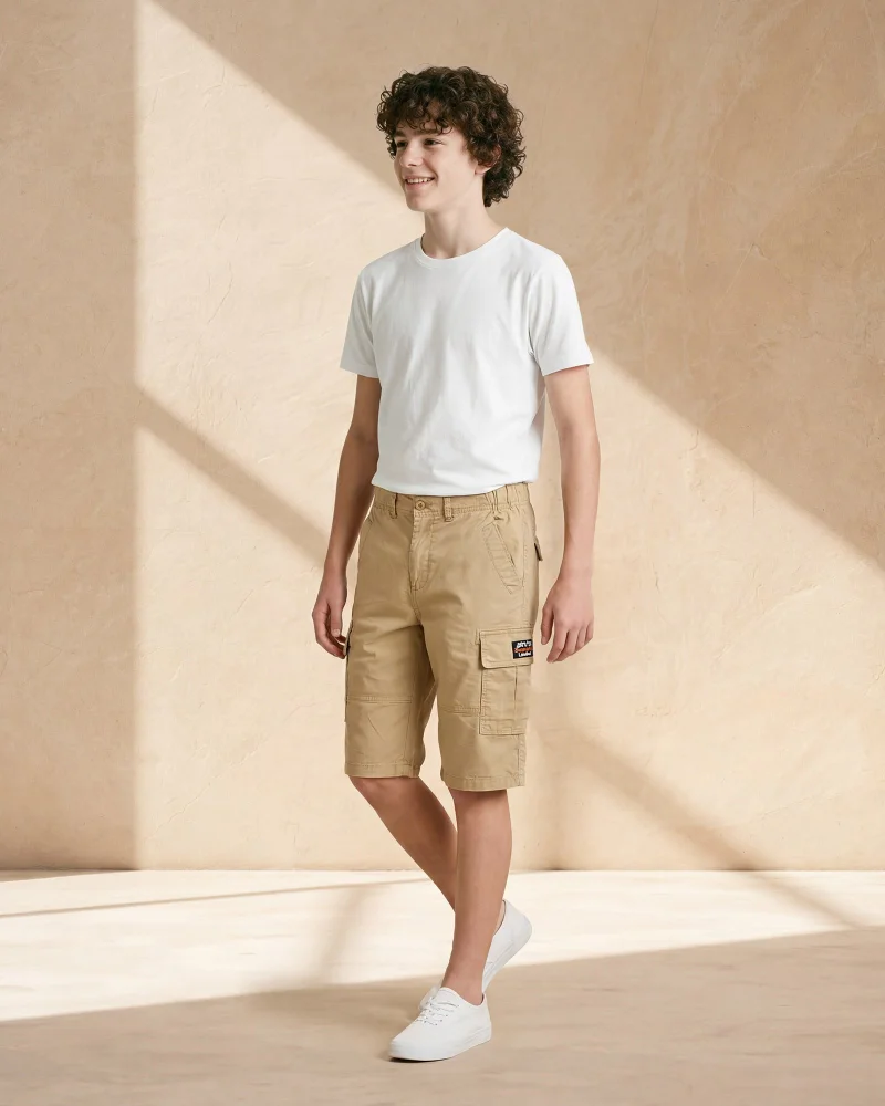 Redtag Senior Boys Brown Shorts