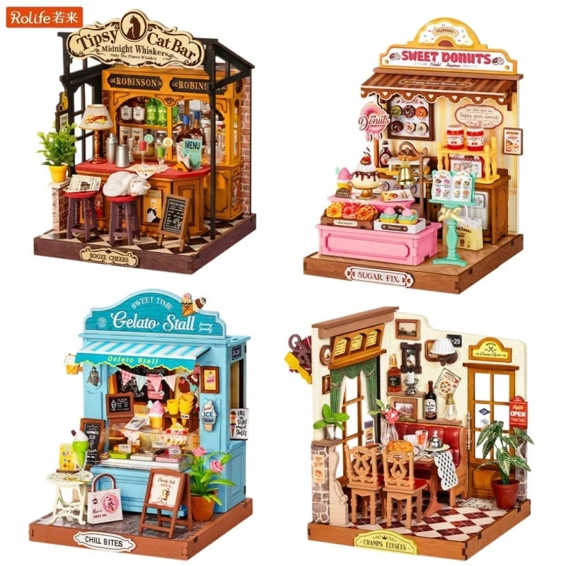 Rolife Little Warm Space Series Wooden Building Block DIY House Assembly Model Educational Toy Miniature Scene Ornament Gift, DS052 5656617 - Image 2