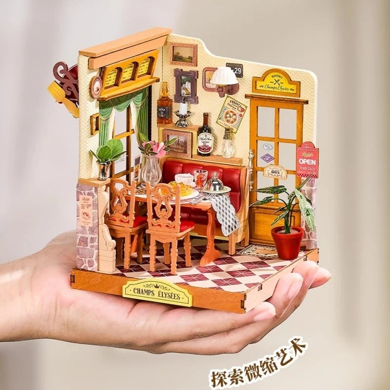 Rolife Little Warm Space Series Wooden Building Block DIY House Assembly Model Educational Toy Miniature Scene Ornament Gift, DS052 5656617 - Image 4