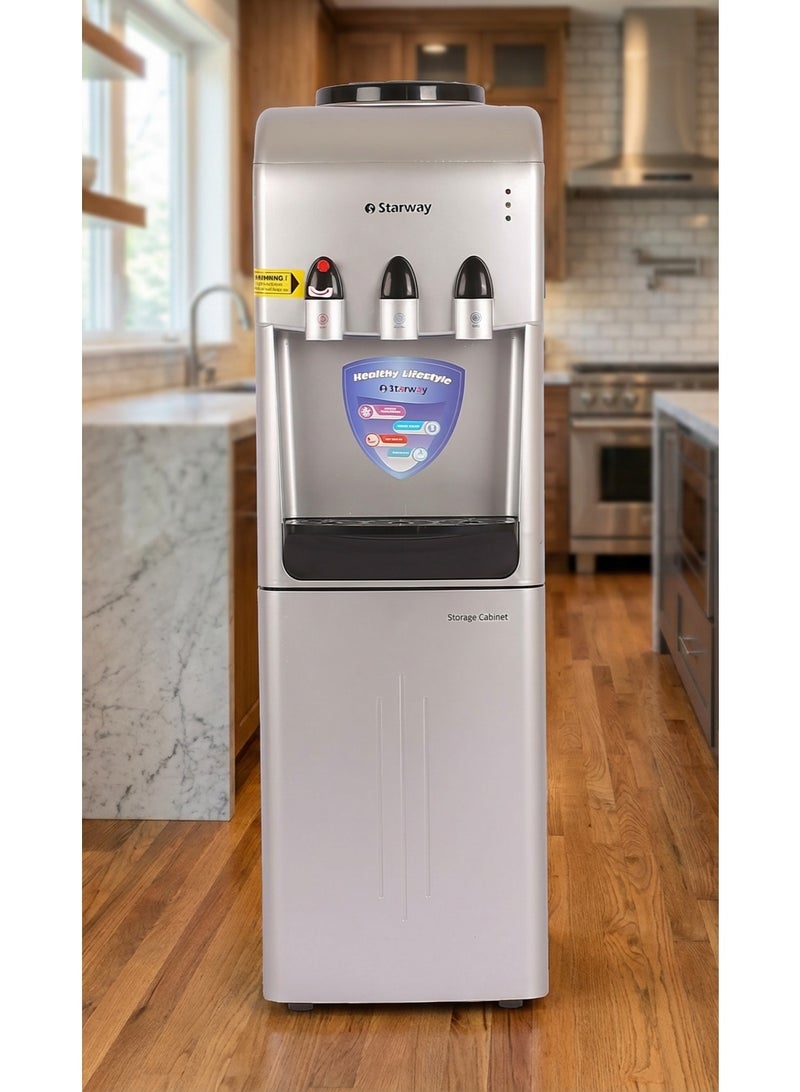 Starway Floor Standing 3 Lt  Top Loading Water Dispenser | 3 Temperature Settings from Hot, and Cold Water, High-Efficiency Compressor Cooling System with Child Safety Lock, - Image 4