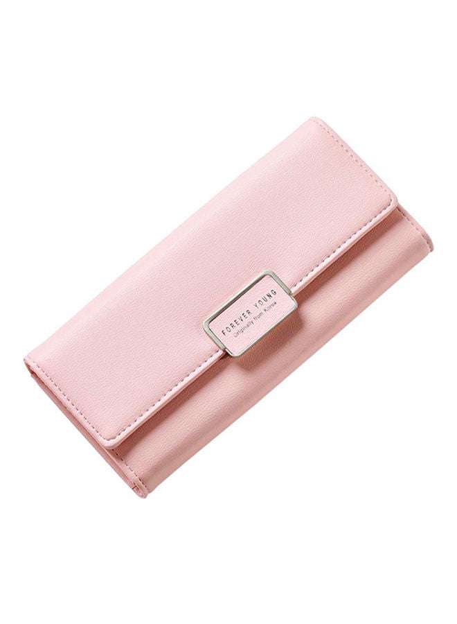 نيبمينينت محفظة طويلة ثلاثية الطي وردي