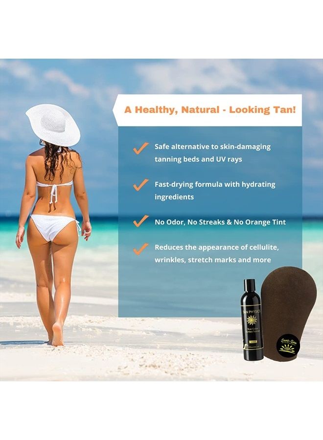 Tan Physics True Color Combo w/Tanning Mitt - Exfoliator, Extender and Tanner all in ONE package comes with Tanning Mitt by Sans-Sun - Image 2