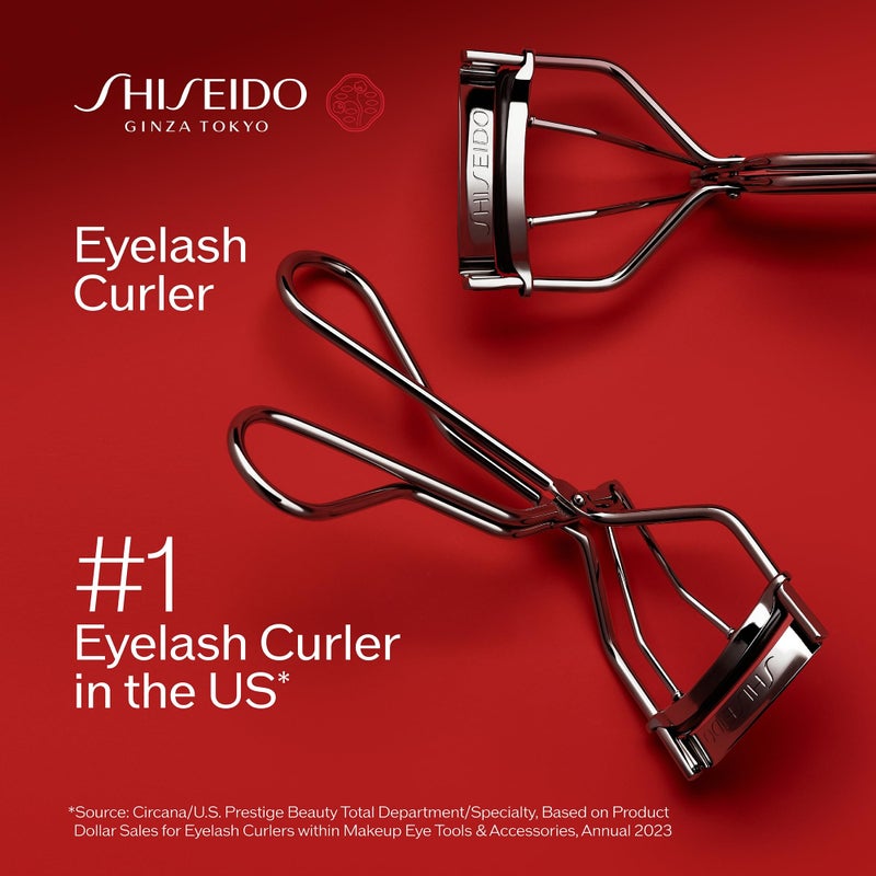 Shiseido Eyelash Curler - Crimps & Curls Lashes for Perfect, Eye-Framing Fringe - Gentle & Safe - Includes Replacement Pad - Image 2