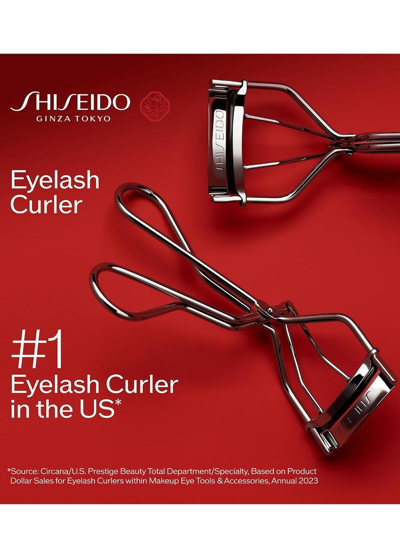 Shiseido Shiseido Eyelash Curler - Crimps & Curls Lashes for Perfect, Eye-Framing Fringe - Gentle & Safe - Includes Replacement Pad - Image 4