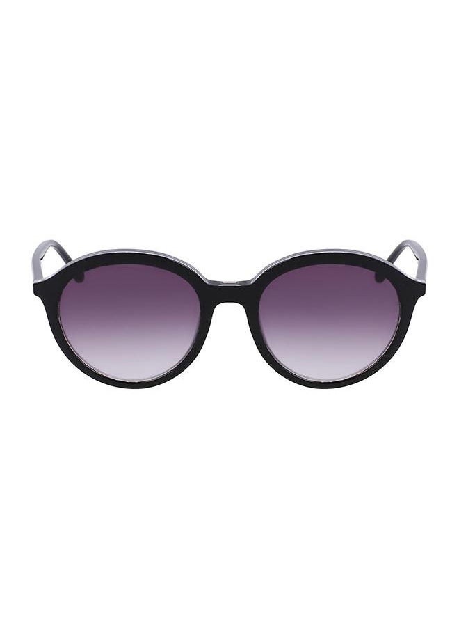 Donna Karan نظارة شمسية نسائية دائرية من الأسيتات بإطار كامل DO512S 5119  - Image 1