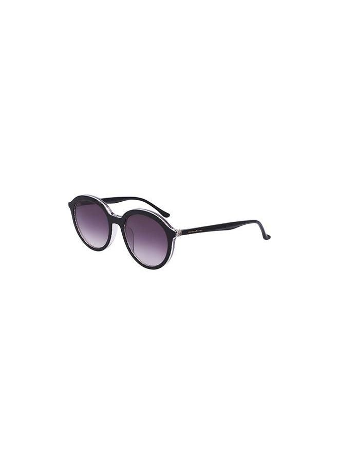 Donna Karan نظارة شمسية نسائية دائرية من الأسيتات بإطار كامل DO512S 5119  - Image 2