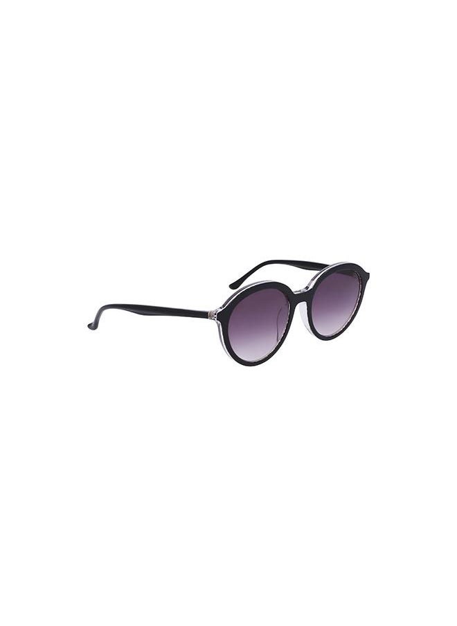 Donna Karan نظارة شمسية نسائية دائرية من الأسيتات بإطار كامل DO512S 5119  - Image 3