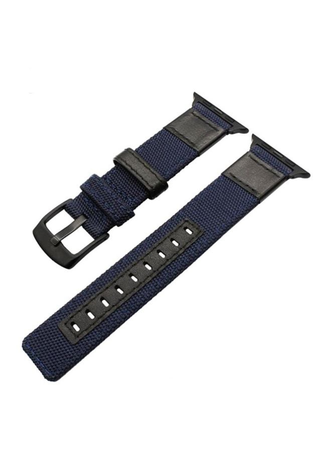 Ozone Replacement Watch Strap For Apple Series 3/2/1 42mm/44mm Dark Blue - Image 3