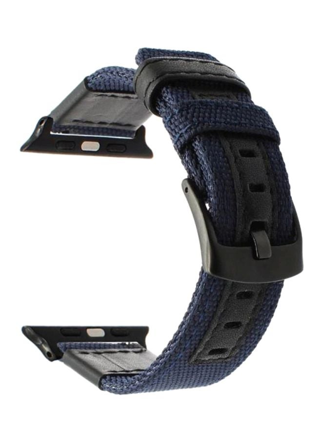 Ozone Replacement Watch Strap For Apple Series 3/2/1 42mm/44mm Dark Blue - Image 1